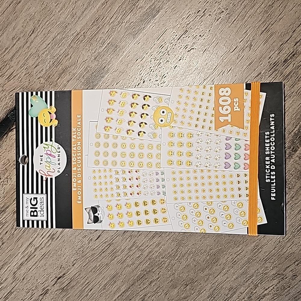 Happy Planner Emoji & Social Talk sticker book 1608 pieces
